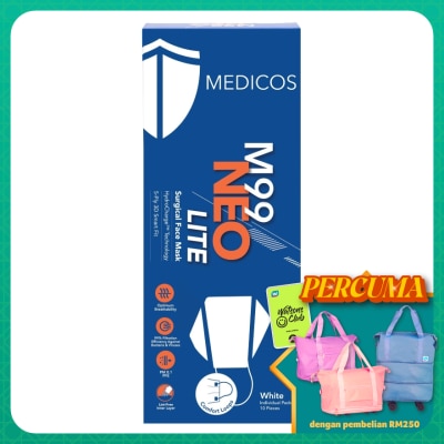 MEDICOS M99 Neo Lite Surgical Face Mask (White) 10s
