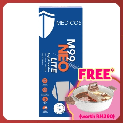 MEDICOS M99 Neo Lite Surgical Face Mask (Sand Grey) 10s