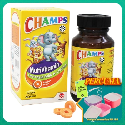 CHAMPS - Multivitamin with Lysine Chewable 60's