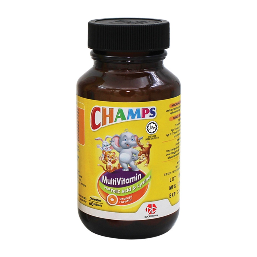 Multivitamin with Lysine Chewable 60's image