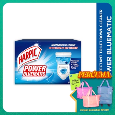 HARPIC - Toilet Bowl Cleaner Power Bluematic 50g Jumbo 6s