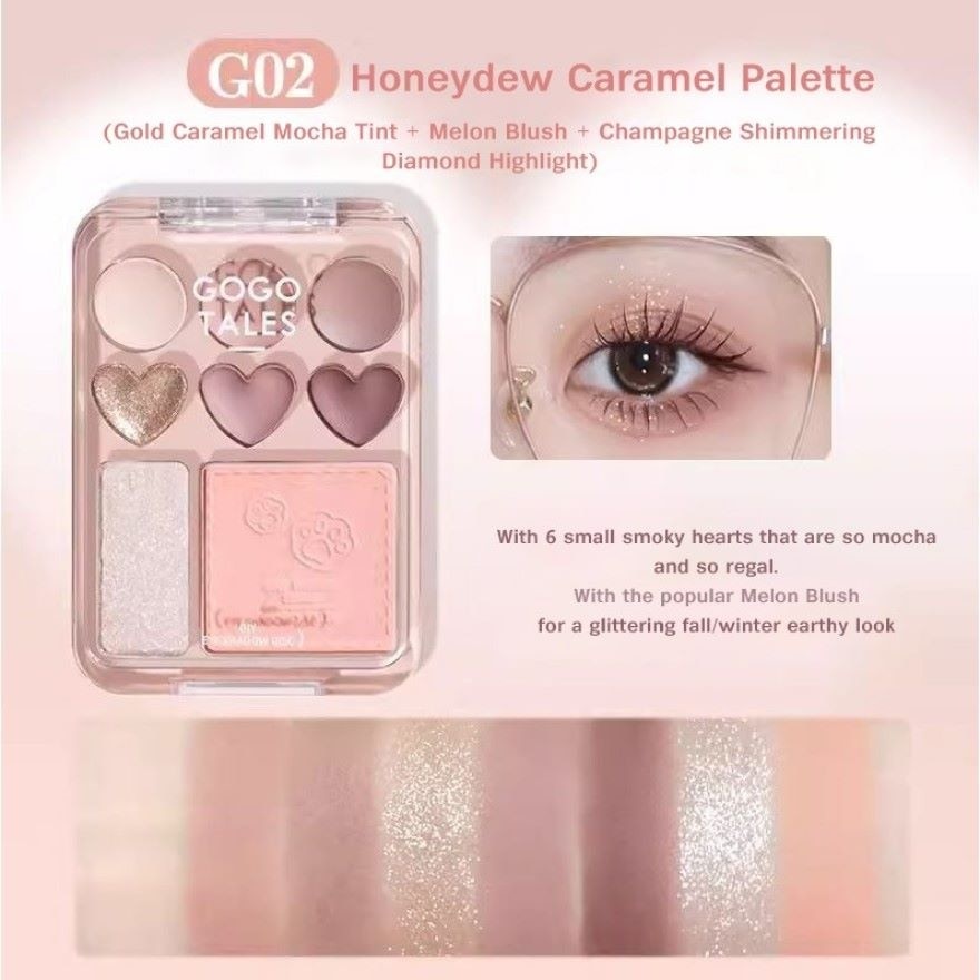 Sweet Heart Eyeshadow Blush Highlighter All-In-One 02