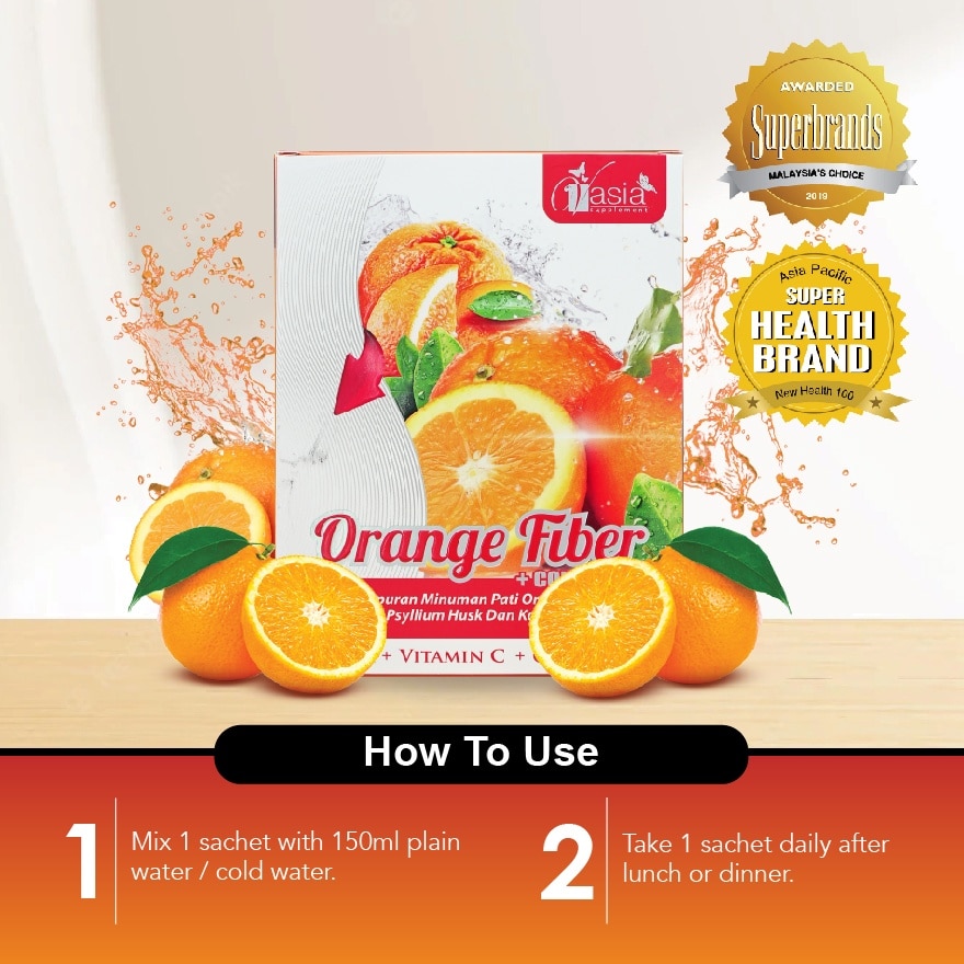 Orange Fiber + Collagen - 15 gm x 10 Sachet