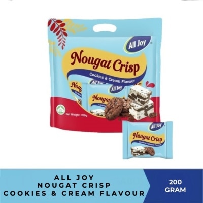 ALL JOY Nougat Crisp Cookies And Cream Flavour 200G