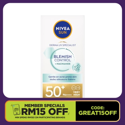 NIVEA Sun Derma UV Blemish Control SPF50+ 40ml