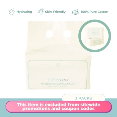 OLELES Facial Towel Travel Pack 3X20s