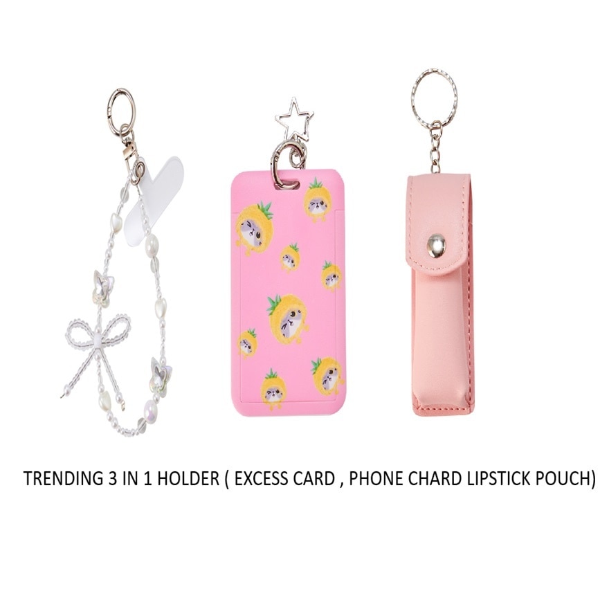 3 in 1 Holder Excess card, Lipcase, Phone accessories Set