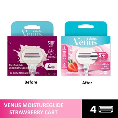 GILLETTE VENUS Venus Moistureglide Pro Strawberry Cart 4s image