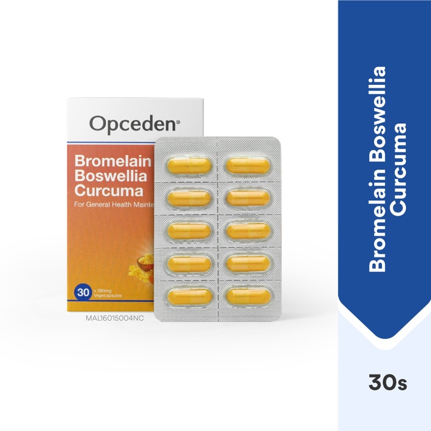 Bromelain Broswellia Curcuma 380mg 30s