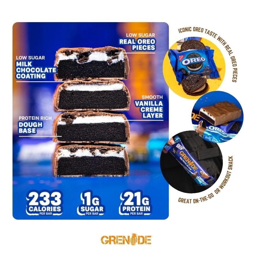 High Protein Low Sugar Bar Oreo 1pc