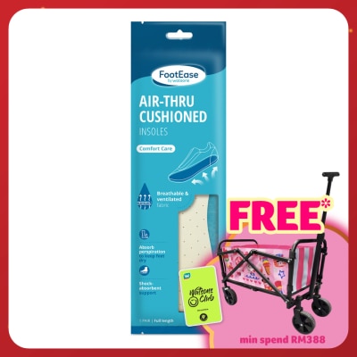 FOOTEASE BY WATSONS Air-Thru Cushioned Insoles 1 Pair 1's