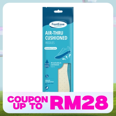 FOOTEASE BY WATSONS Air-Thru Cushioned Insoles 1 Pair 1's