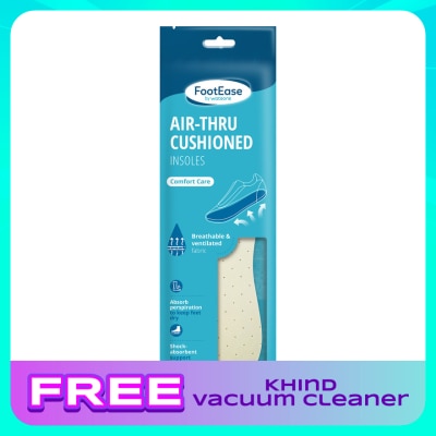 FOOTEASE BY WATSONS Air-Thru Cushioned Insoles 1 Pair 1's