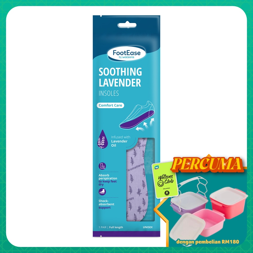 Soothing Lavender Insoles 1 Pair 1's