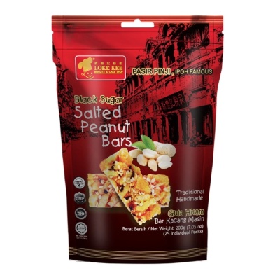 LOKE KEE - Black Sugar Salted Peanut Bar 200g image
