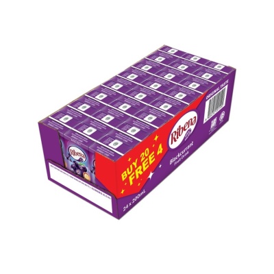 RIBENA - Blackcurrant Ready to Drink 200Ml 6S X4 image