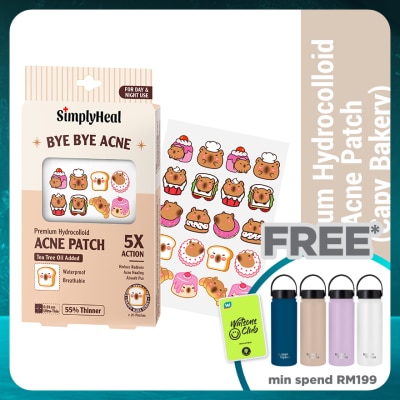 SIMPLYHEAL Capy Bakery Day & Night Premium Hydrocolloid Acne Patch 20s