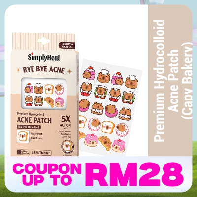 SIMPLYHEAL Capy Bakery Day & Night Premium Hydrocolloid Acne Patch 20s