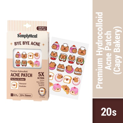SIMPLYHEAL - Capy Bakery Day & Night Premium Hydrocolloid Acne Patch 20s