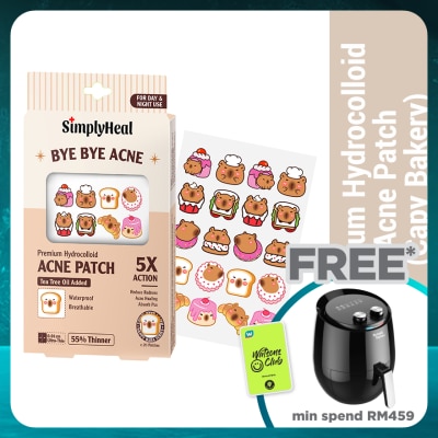 SIMPLYHEAL Capy Bakery Day & Night Premium Hydrocolloid Acne Patch 20s