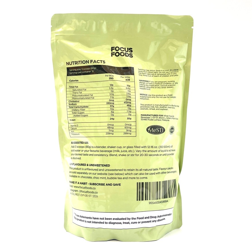 Plant-based Complete Meal Replacement 800g