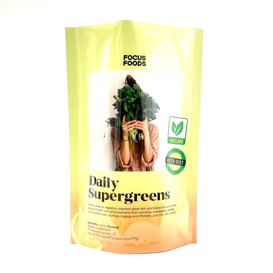 Daily Supergreens Powder Orange Flavoured 15s