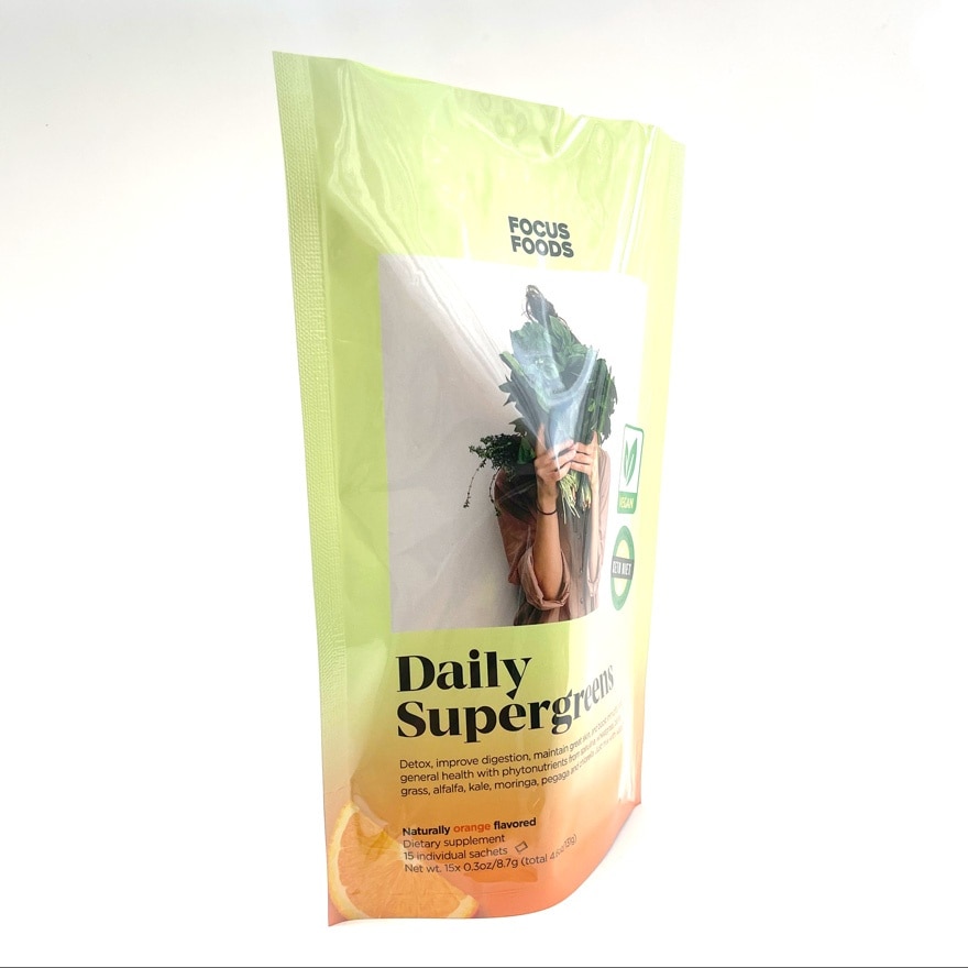 Daily Supergreens Powder Orange Flavoured 15s