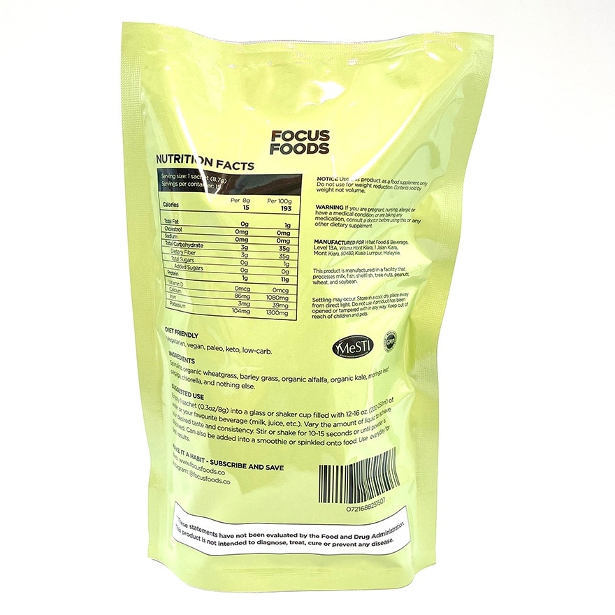 Daily Supergreens Powder Original Flavoured 15s