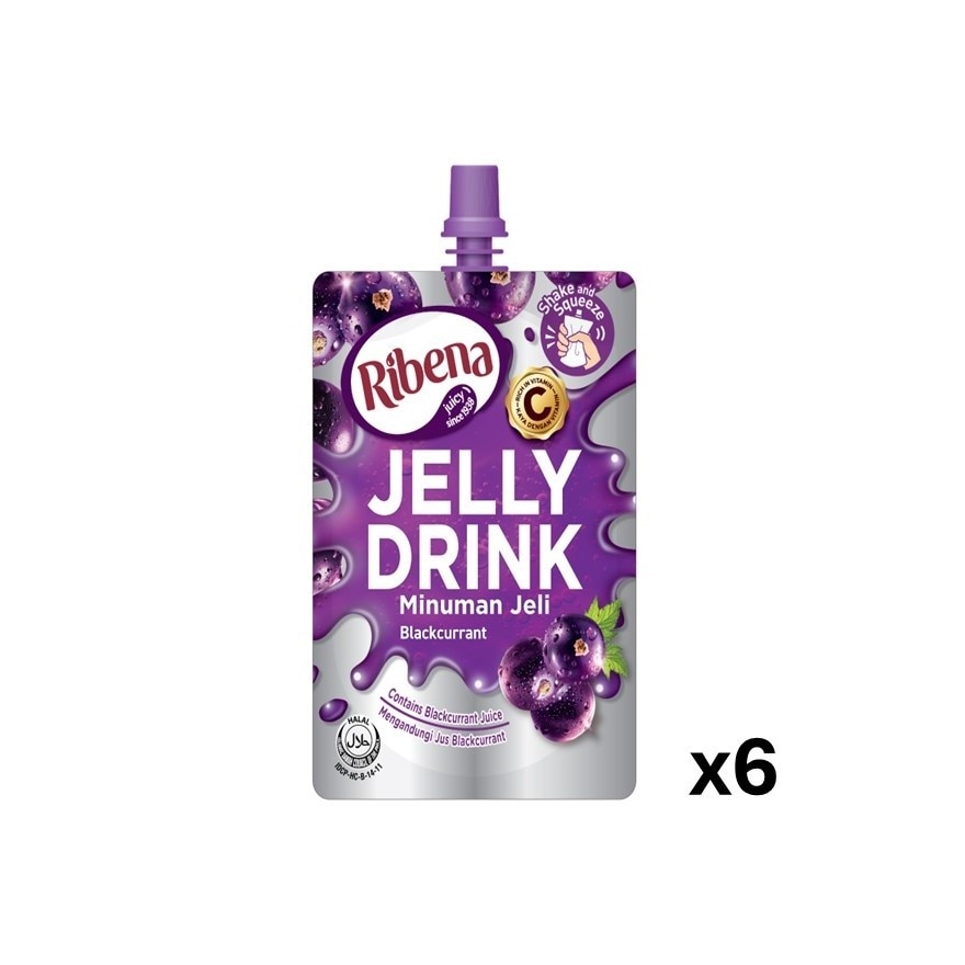 Mob Jelly Blackcurrant Ready to Drink 170G X6