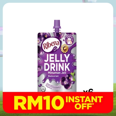 RIBENA Mob Jelly Blackcurrant Ready to Drink 170G X6