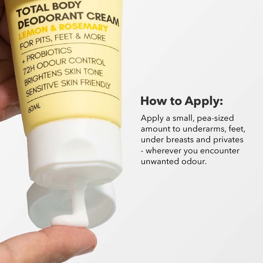 Total Body Deodorant Cream Lemon & Rosemary 60ml