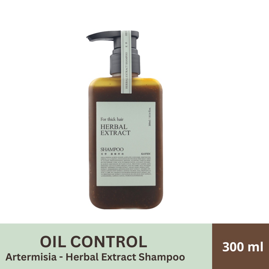Herbal Extract Artemisia Shampoo 300ml (Controls Oil, Soothes the Scalp and Eliminates Odors) image
