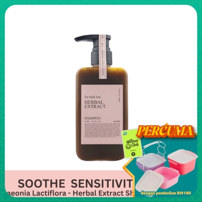 KAFEN - Herbal Extract Paeonia Lactiflora Shampoo 300ml (Gently cleans and soothes sensitive scalps)