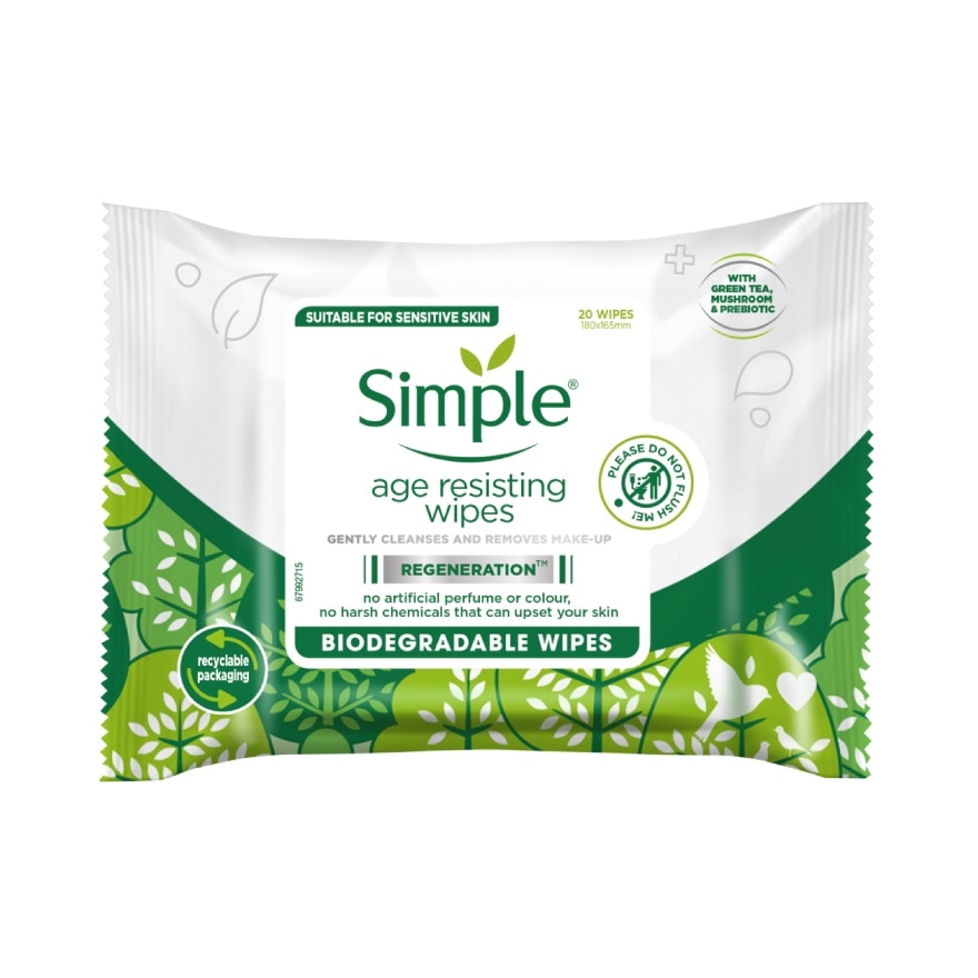 Age Resisting Cleansing Wipes 20s