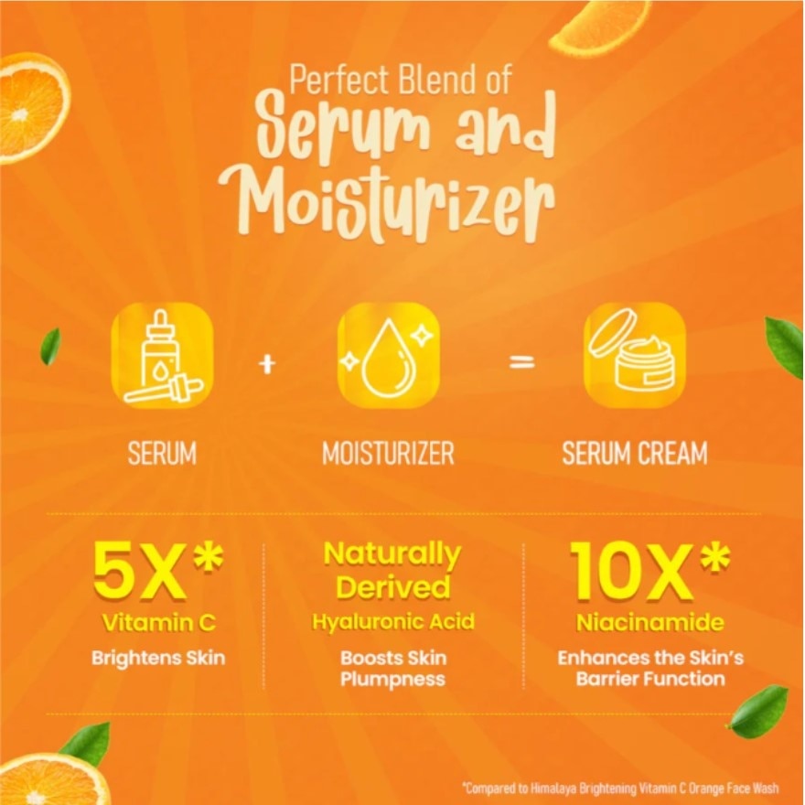Brightening Vitamin C Orange Face Serum Cream 50g
