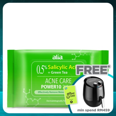 ALIA Salicylic Acid Purifying Tea Tree Makeup Remover Cleansing Wipes 30s