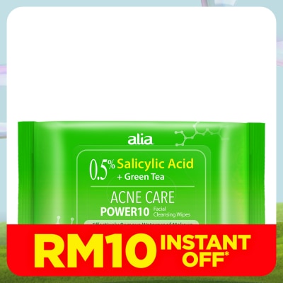 ALIA Salicylic Acid Purifying Tea Tree Makeup Remover Cleansing Wipes 30s