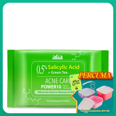 ALIA - Salicylic Acid Purifying Tea Tree Makeup Remover Cleansing Wipes 30s