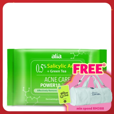 ALIA Salicylic Acid Purifying Tea Tree Makeup Remover Cleansing Wipes 30s