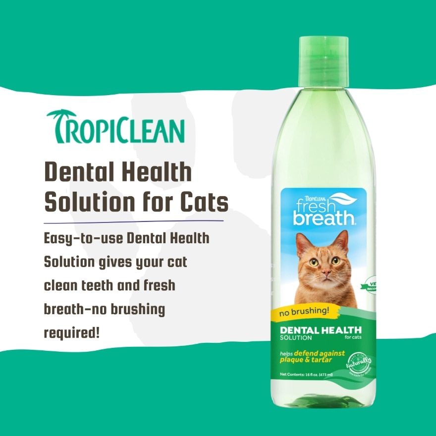 Fresh Breath Dental Health Solution for Cats