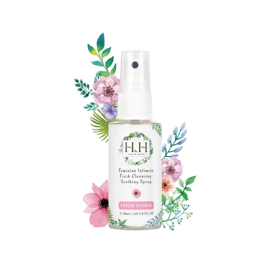 Feminine Intimate Fresh Cleansing Soothing Spray (Floral) 50ML