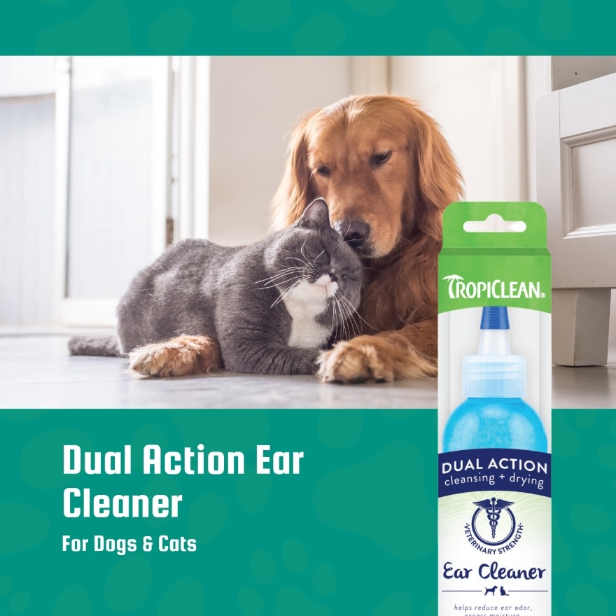 Dual Action Ear Cleaner For Dogs & Cats