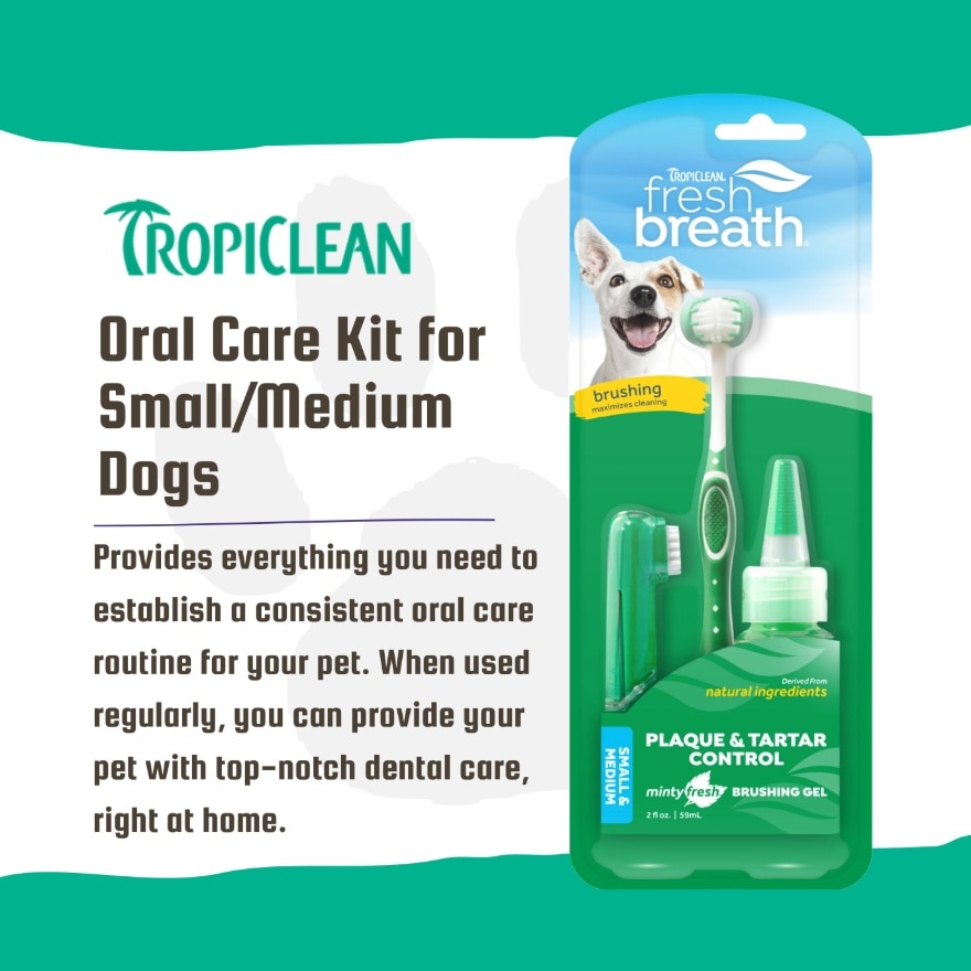 Fresh Breath Oral Care Kit for Small & Medium Dogs