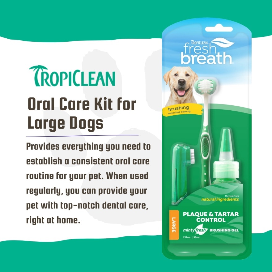 Fresh Breath Oral Care Kit for Large Dogs