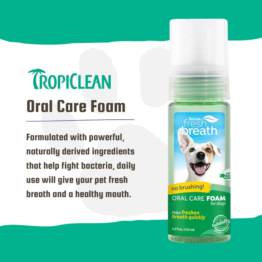 Fresh Breath Oral Care Foam For Dogs