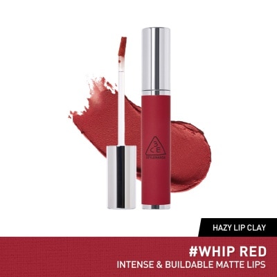 3CE Hazy Lip Clay Whip Red