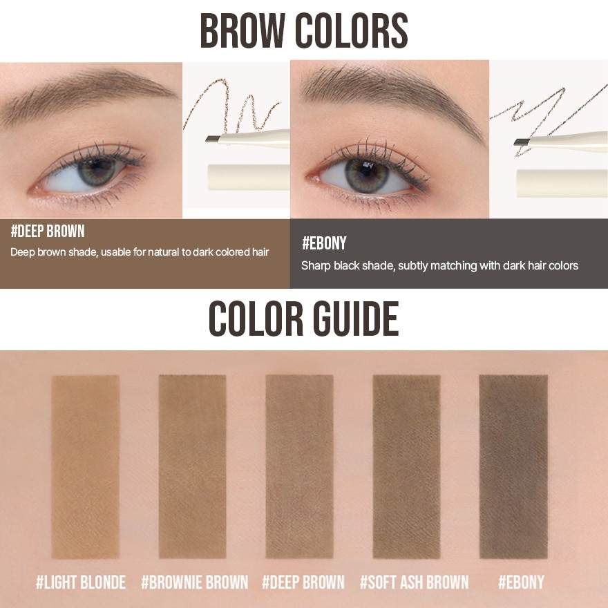 Easy Brow Designing Pencil Brownie Brown