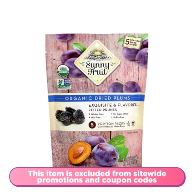 SUNNY FRUIT Organic Dried Plums 5X30g