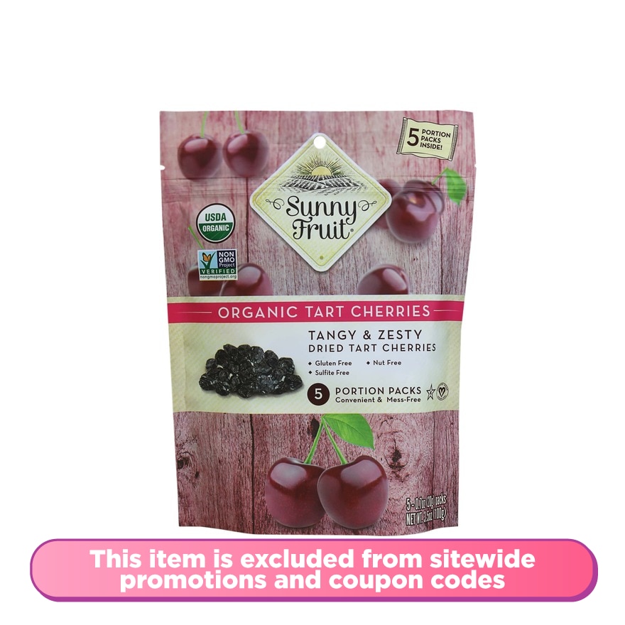 Organic Dried Tart Cherries 5x20g
