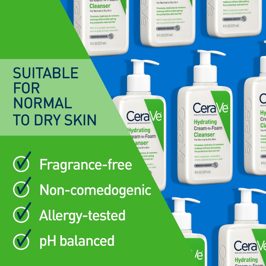 Hydrating Cream-To-Foam Cleanse 236ml